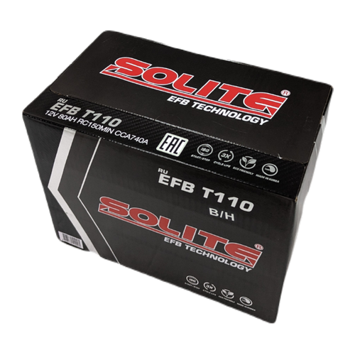 Аккумулятор Solite EFB T110 (B/H)