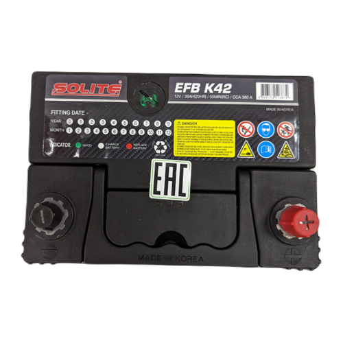 Аккумулятор Solite EFB K42
