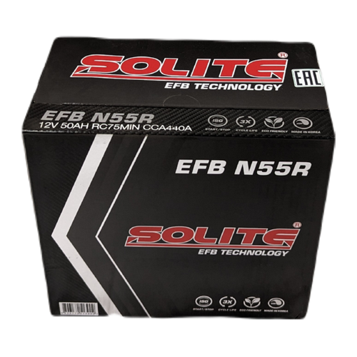 Аккумулятор Solite EFB N55R