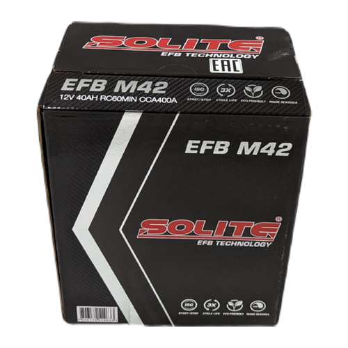 Аккумулятор Solite EFB M42